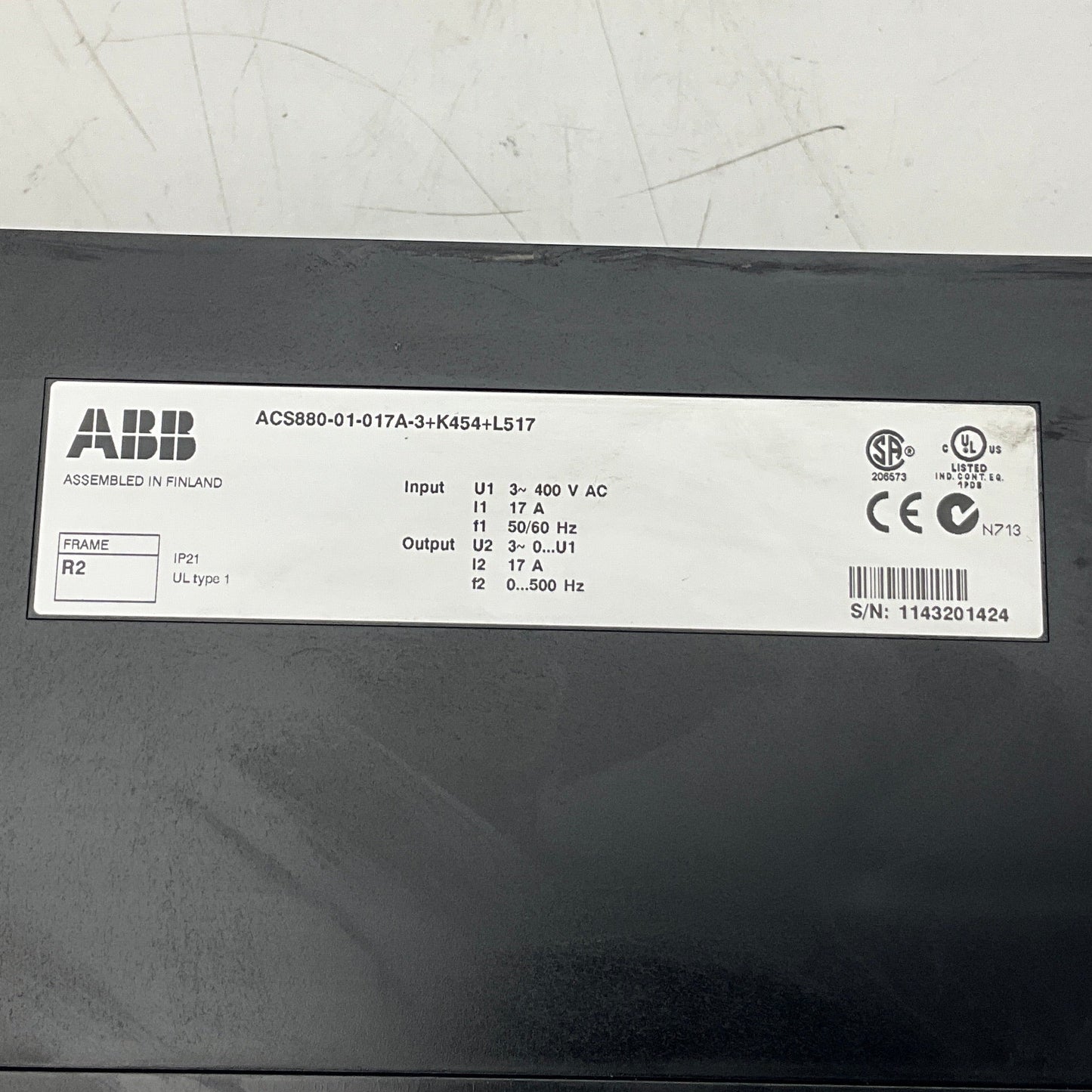 ABB ACS880-01-017A-3 AC Inverter Drive-AC Inverter Drive-Used Industrial Parts