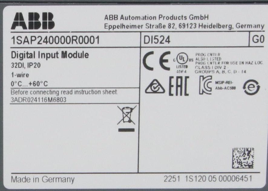 ABB DI524 Digital Input Module & Terminal Block-Digital Input Module-Used Industrial Parts