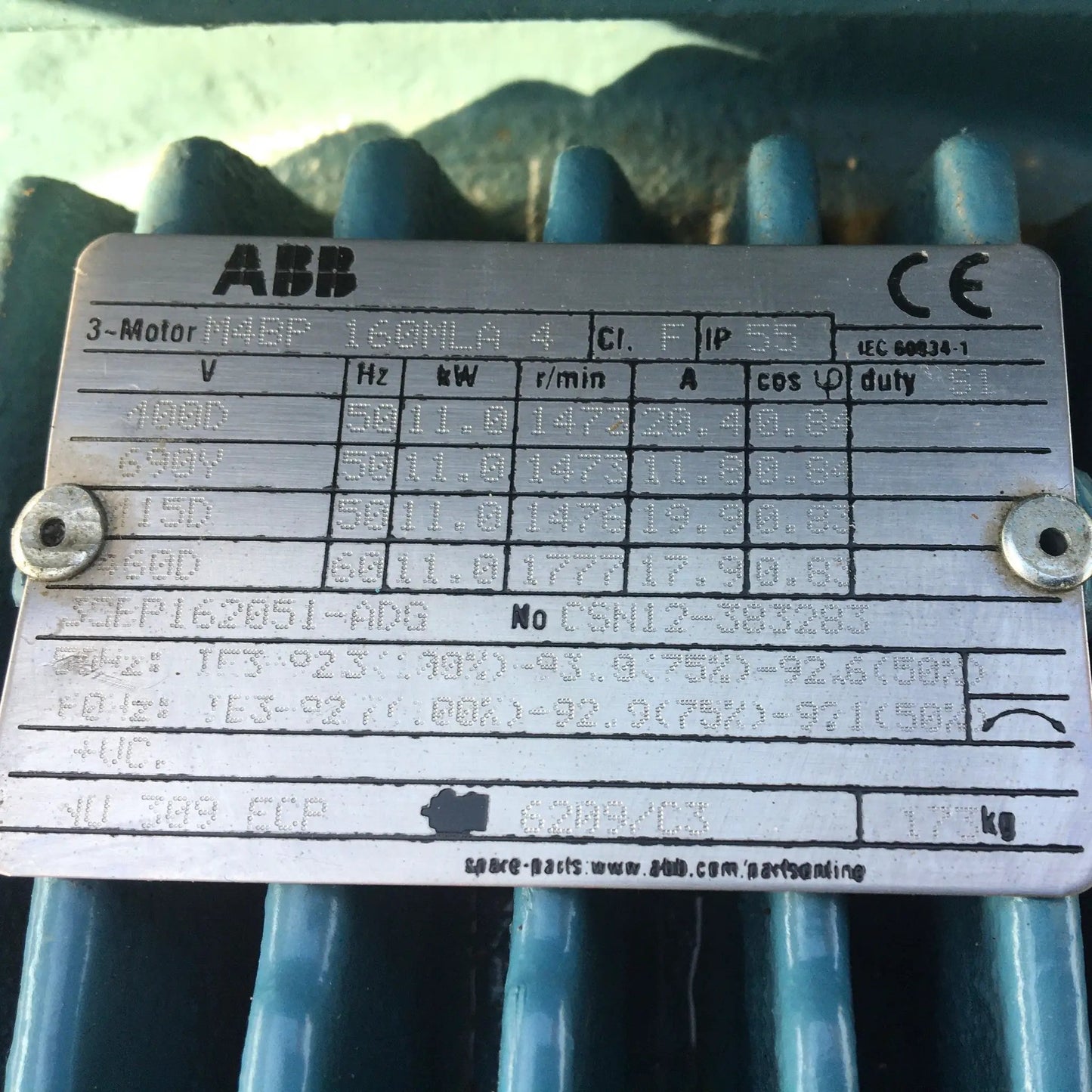 ABB M4BP 160MLA 4 Motor-Electric Motor-Used Industrial Parts