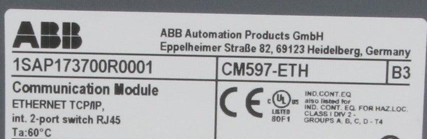 ABB PM5630-2ETH Processor & CM597 Communication Module-Programmable Logic Controller Modules-Used Industrial Parts