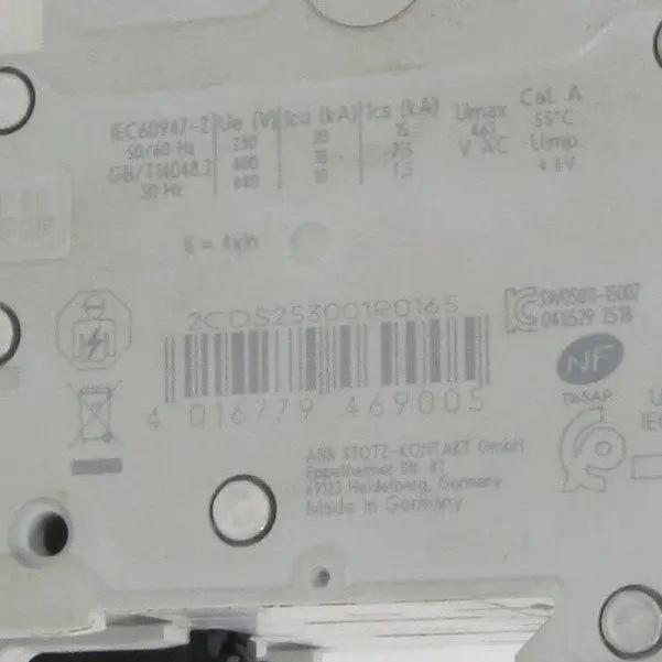 ABB S203 B16 Circuit Breaker-Miniature Circuit Breaker-Used Industrial Parts