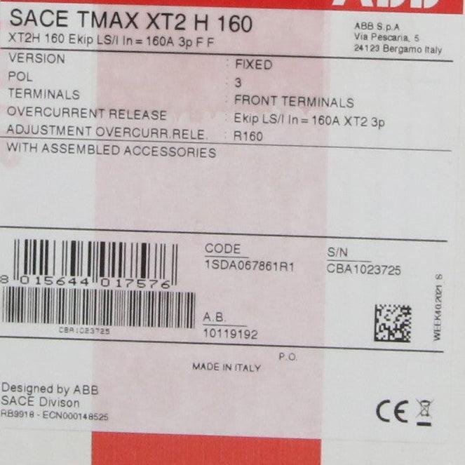 ABB SACE Tmax XT2H 160 Circuit Breaker-Circuit Breaker-Used Industrial Parts