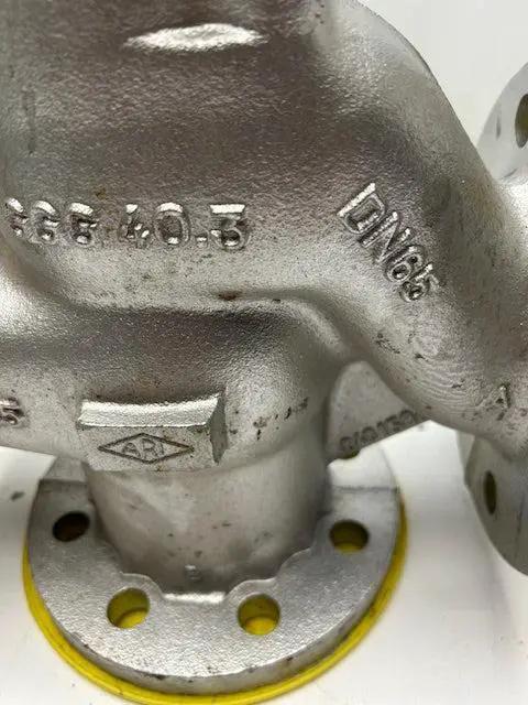 ARI Stevi 3 way control valve DN65-3 Way Valve-Used Industrial Parts