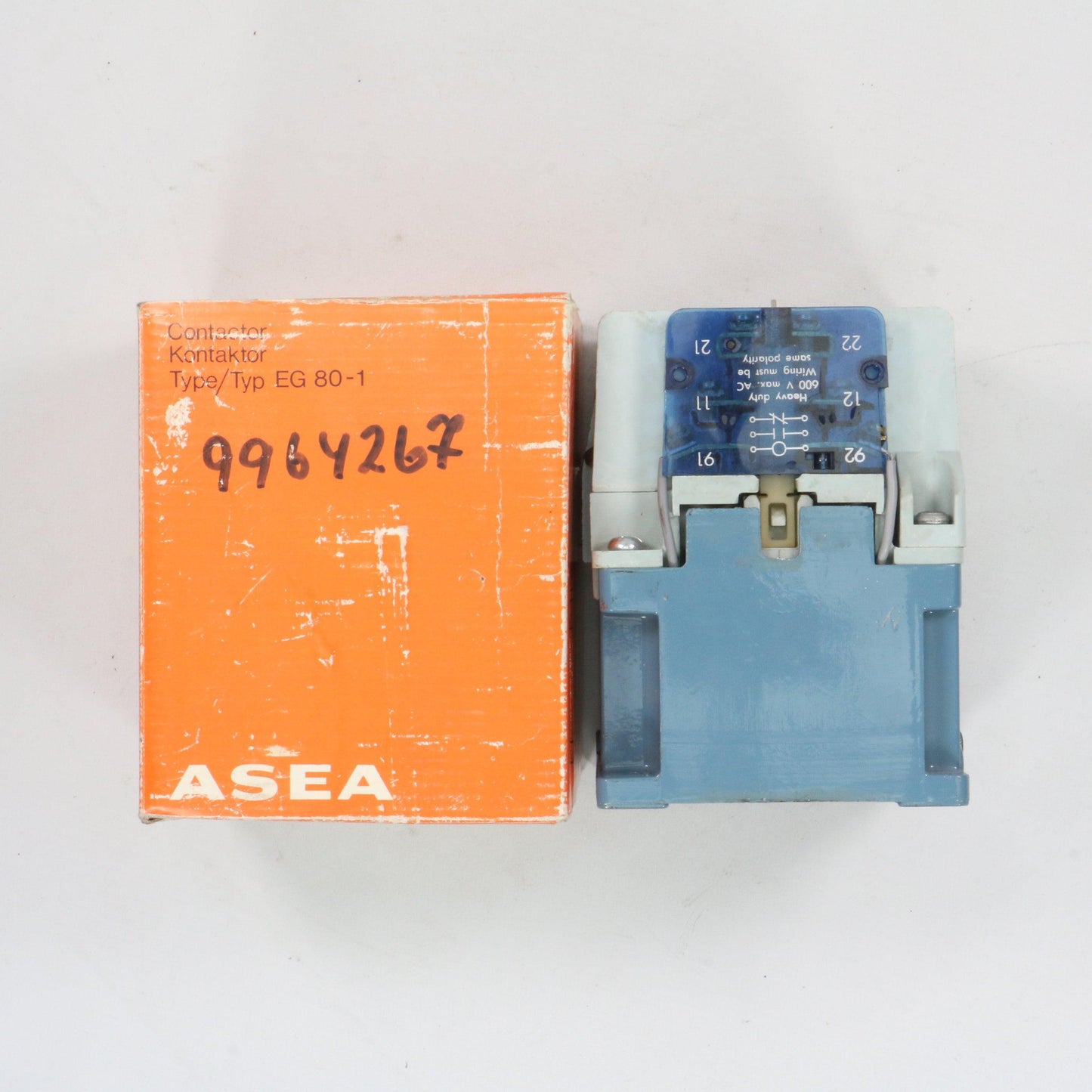ASEA Contactor EG 80-1-Contactor-Used Industrial Parts