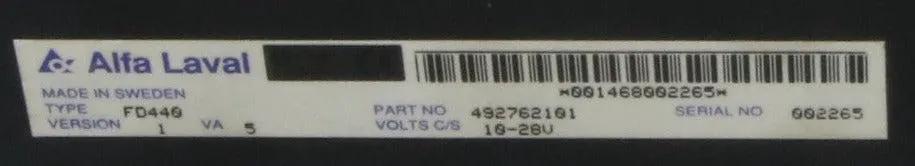 Alfa Laval Display Panel FD440-Display Panel-Used Industrial Parts