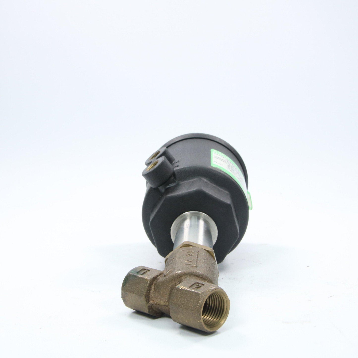 Asco E290A002 NC Angled Brass Valve-Industrial-Used Industrial Parts