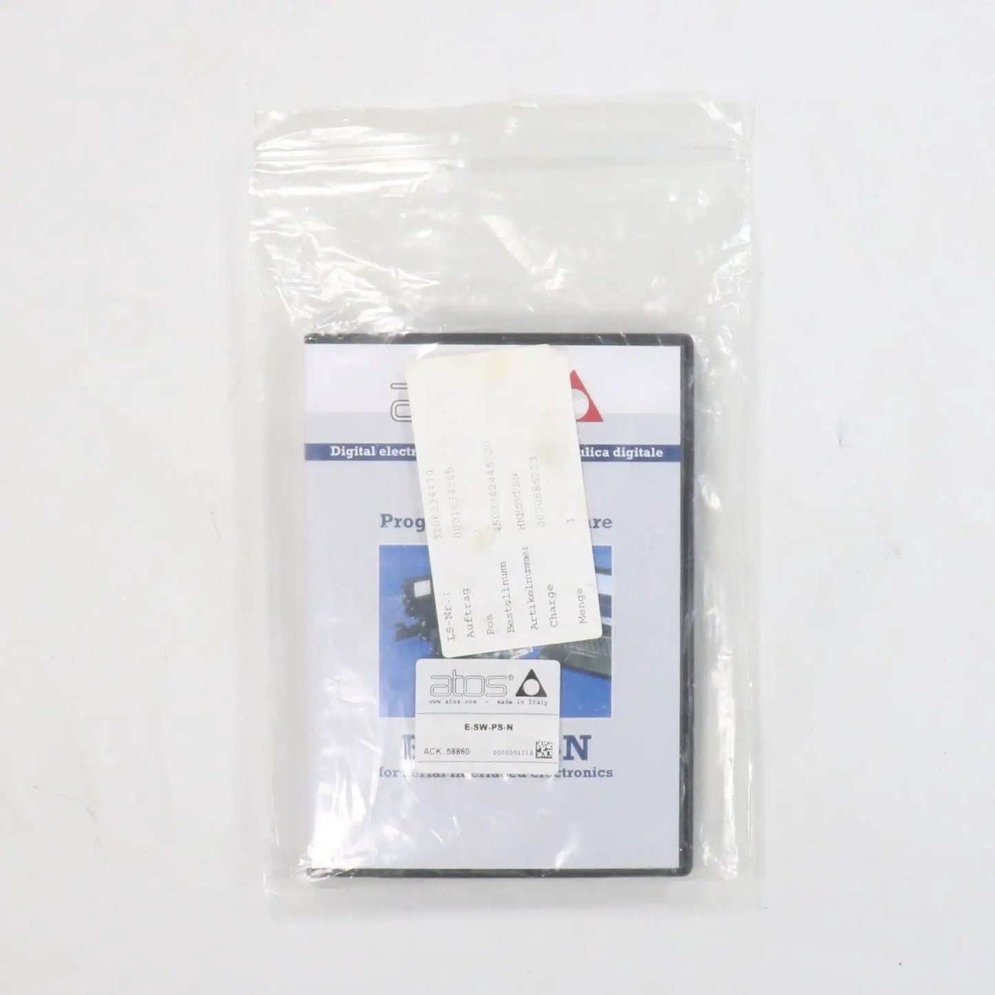 Atos E-SW-PS-N Electrohydraulic Programming Software-Electrohydraulic Programming Software-Used Industrial Parts