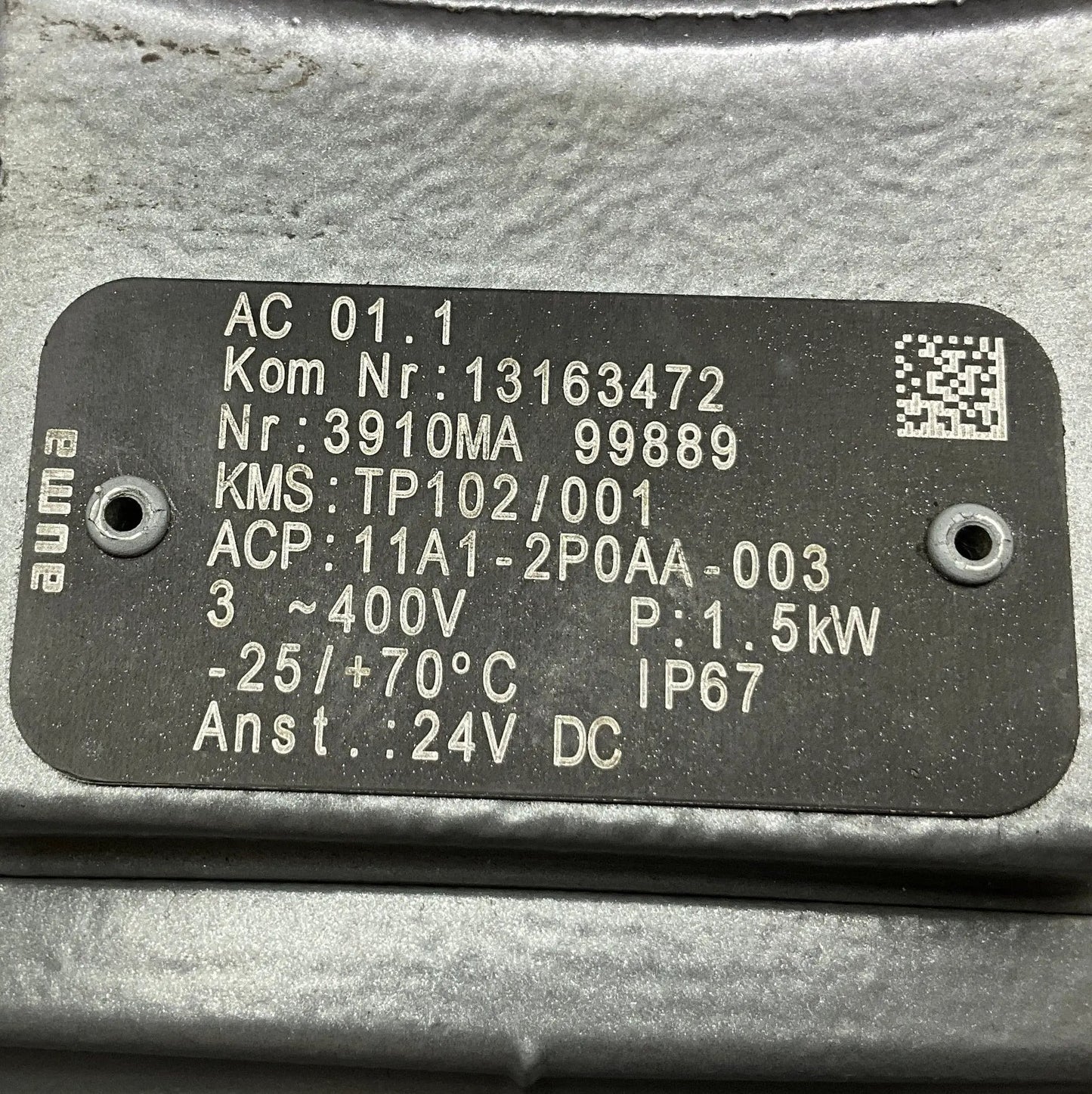 Auma AC 01.1 Actuator Control Unit-Actuator Control Unit-Used Industrial Parts