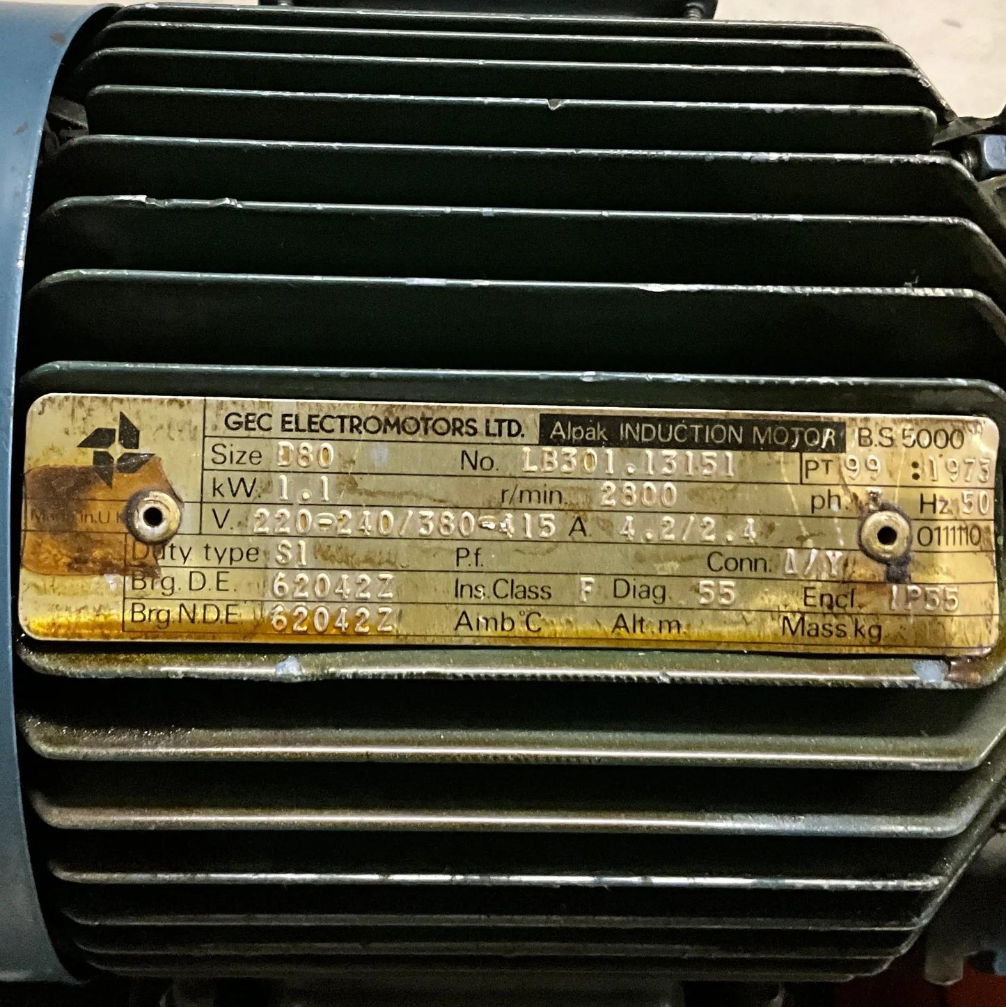 BVC YP3 100 Air Supply Blower-Air Supply Blower-Used Industrial Parts