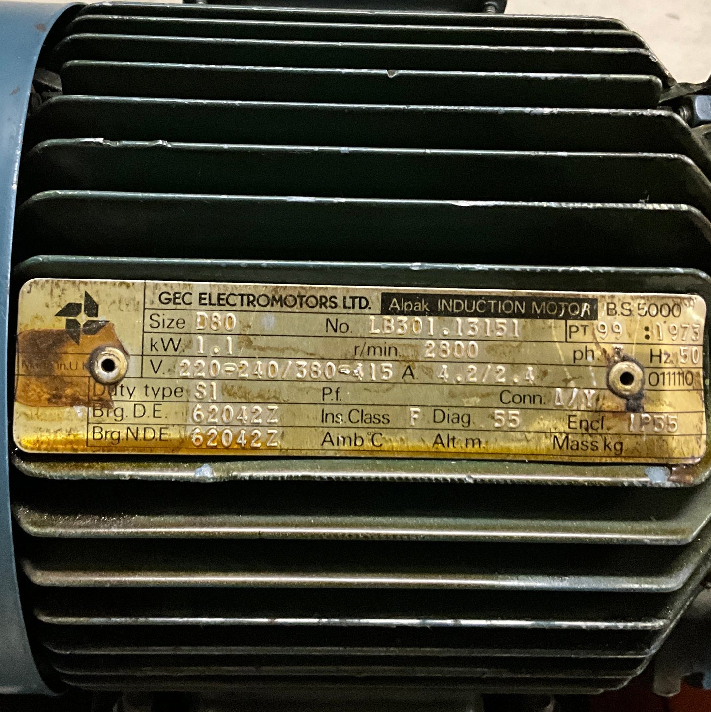 BVC YP3 100 Air Supply Blower-Air Supply Blower-Used Industrial Parts