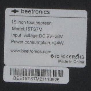 Beetronics 15TS7M Touchscreen Monitor-Touchscreen Monitor-Used Industrial Parts