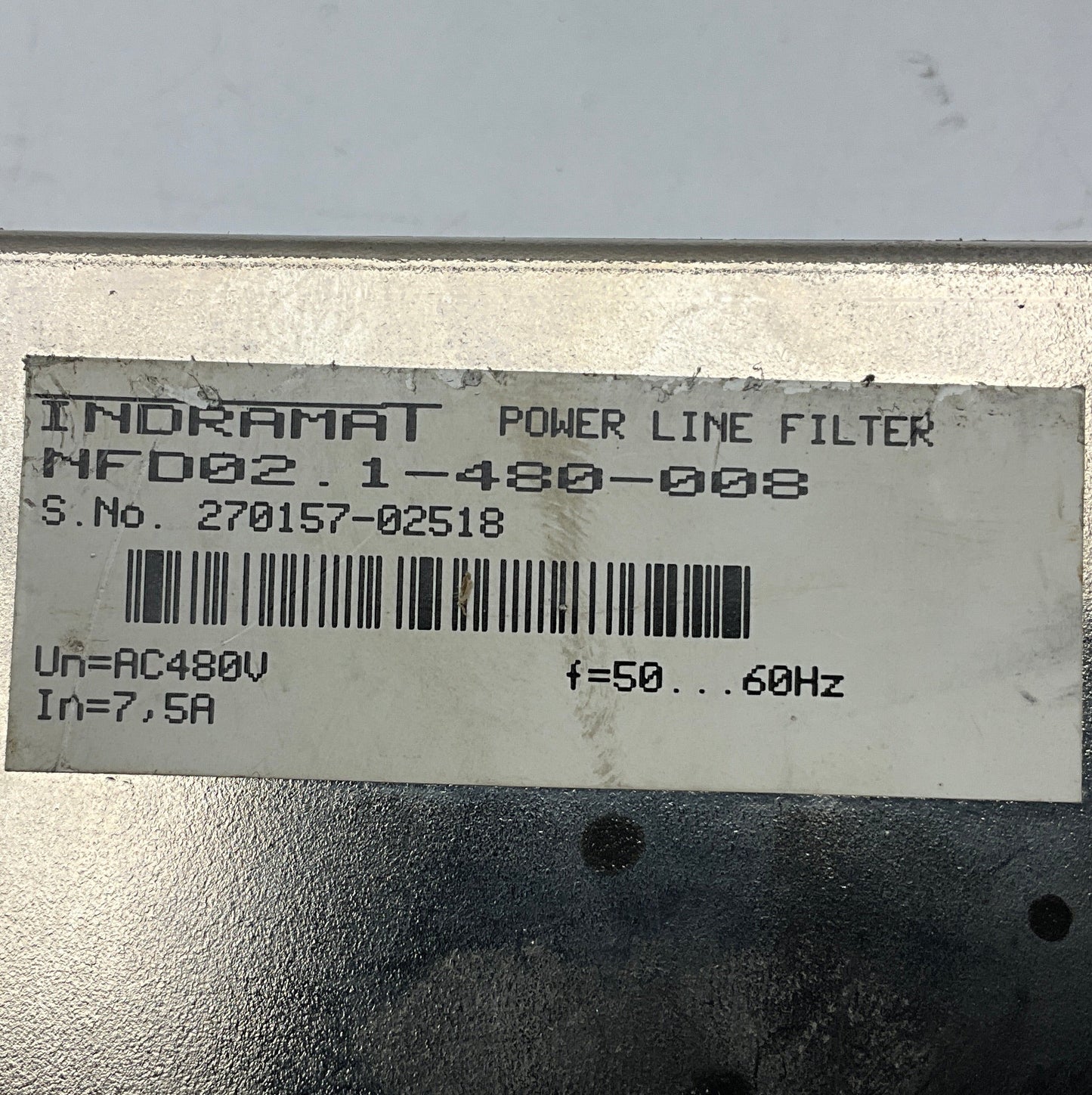 Bosch Rexroth Indramat NFD02.1-480-008 Power Line Filter-Power Line Filter-Used Industrial Parts