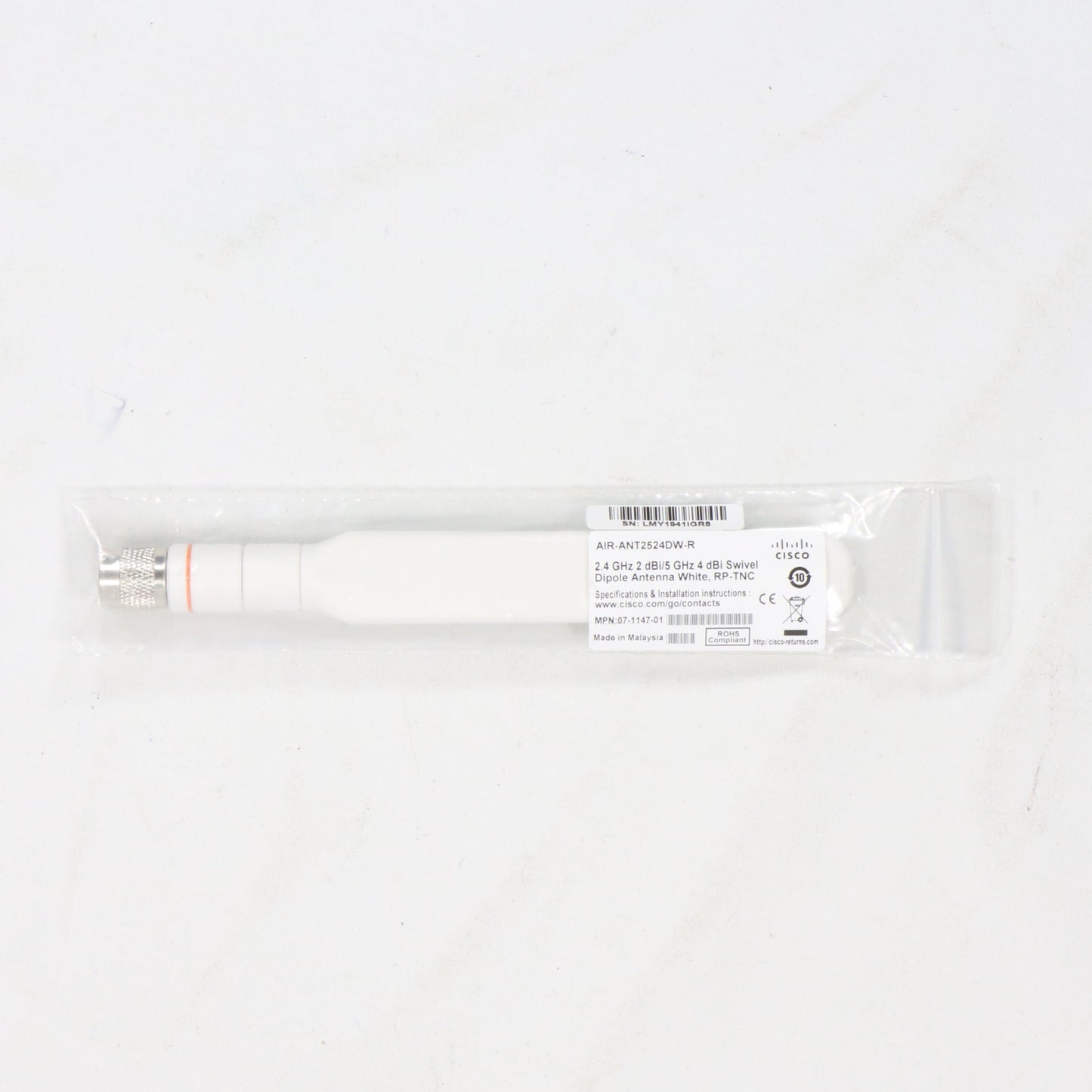 Cisco AIR-ANT2524DW-R Swivel Dipole Antenna-Swivel Dipole Antenna-Used Industrial Parts