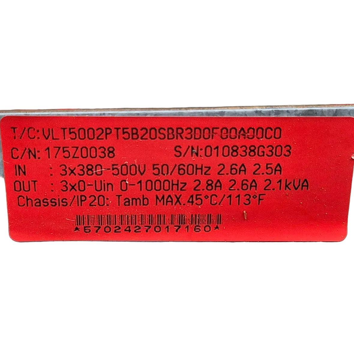 Danfoss VLT 5000 - 175Z0038 Frequency Converter-Frequency Converter-Used Industrial Parts