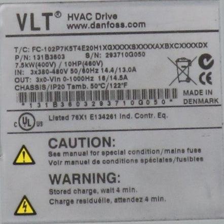 Danfoss VLT HVAC Drive FC-102 - 131B3603-AC Drive-Used Industrial Parts