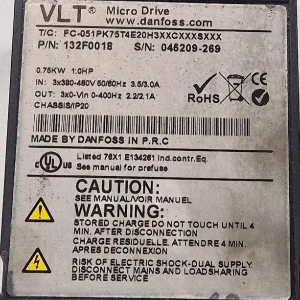 Danfoss VLT Micro Drive - 132F0018 Frequency Converter-Frequency Converter-Used Industrial Parts