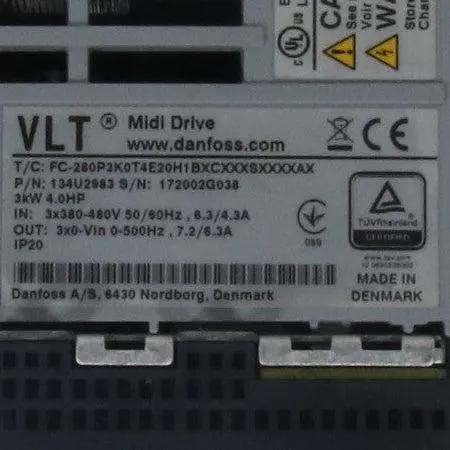 Danfoss VLT Midi Drive FC 280 Frequency Converter - 134U2983-Frequency Converter-Used Industrial Parts