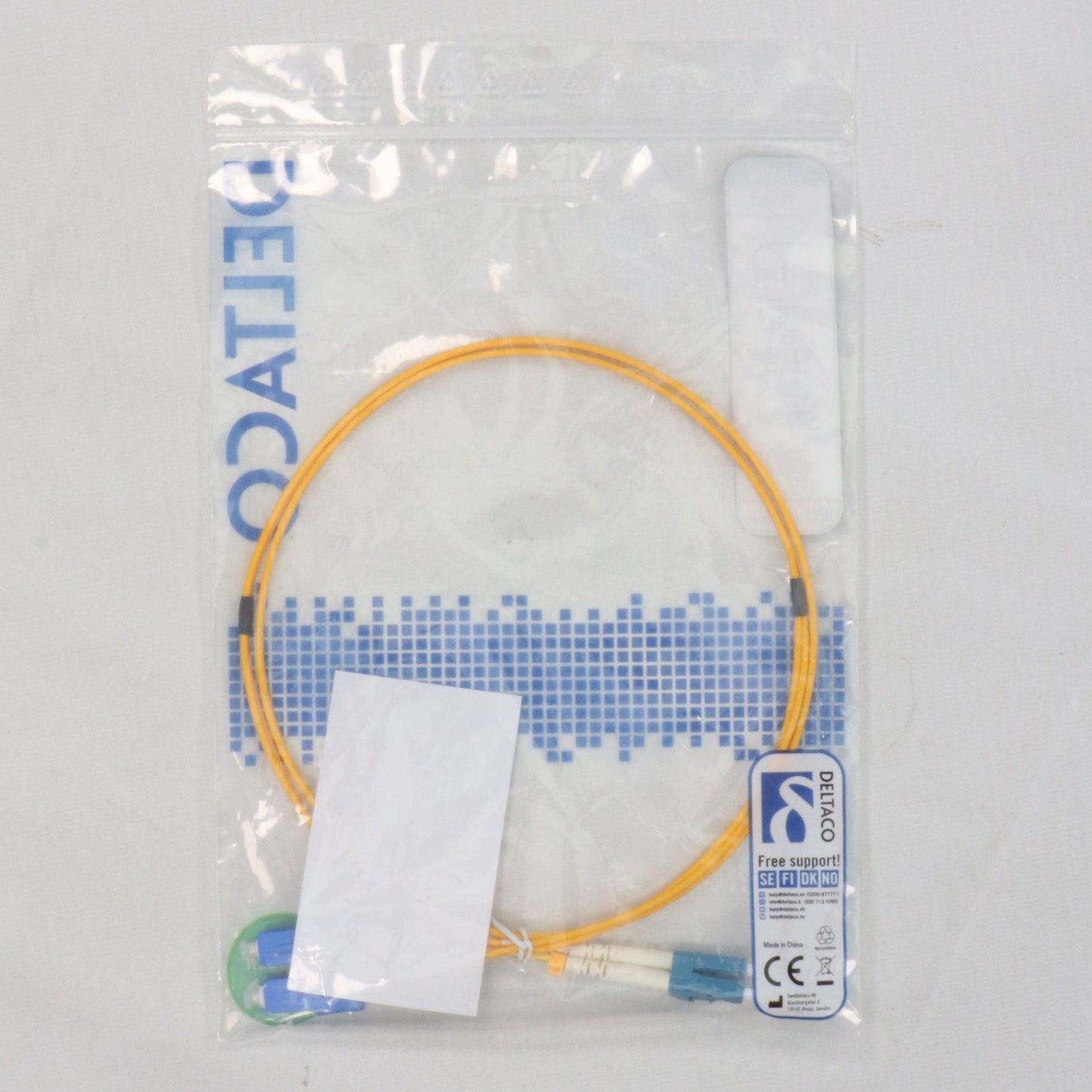 Deltaco 9/125 OS2 Fibre Optic Patch Cable - New in OG Box-Fibre Optic Patch Cable-Used Industrial Parts