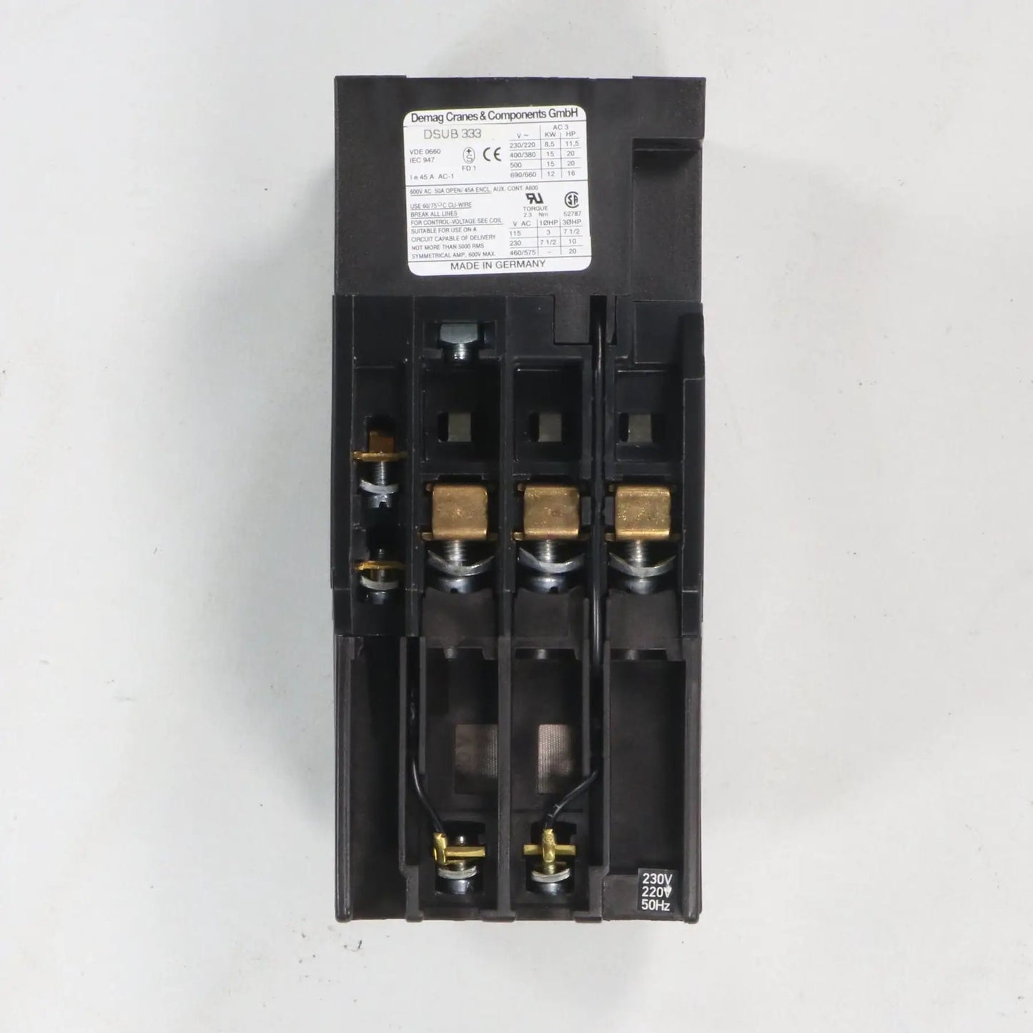 Demag DSUB 333 Compact Contactor - 87567944-Compact Contactor-Used Industrial Parts