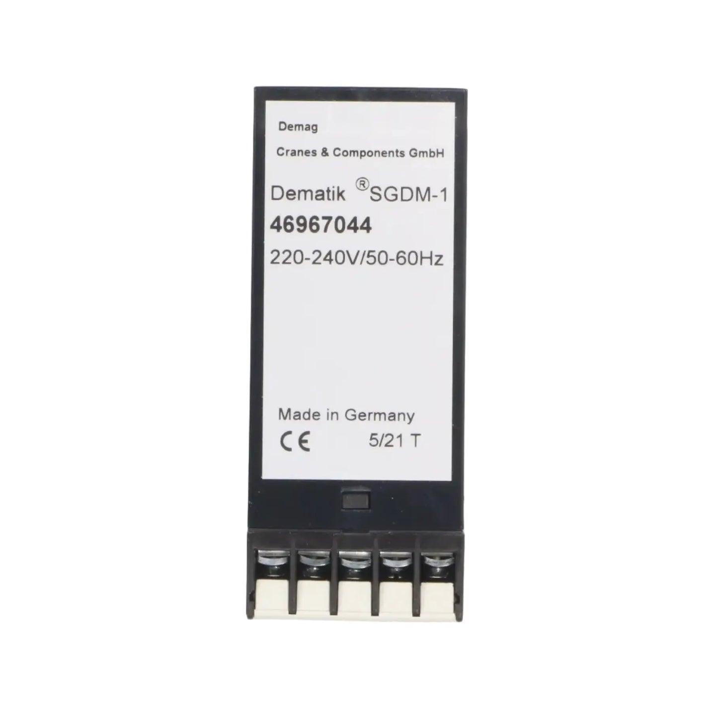 Demag Dematik SGDM-1 Safety Time Delay Relay-Safety Time Delay Relay-Used Industrial Parts