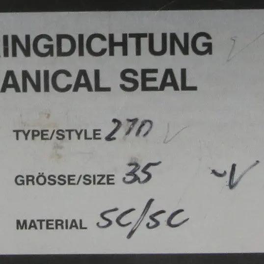 Depac 270-35 / 1 3/8" Mechanical Seal-Mechanical Seal-Used Industrial Parts