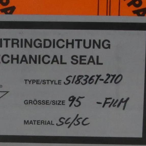 Depac S18367-270-95 Mechanical Seal-Mechanical Seal-Used Industrial Parts