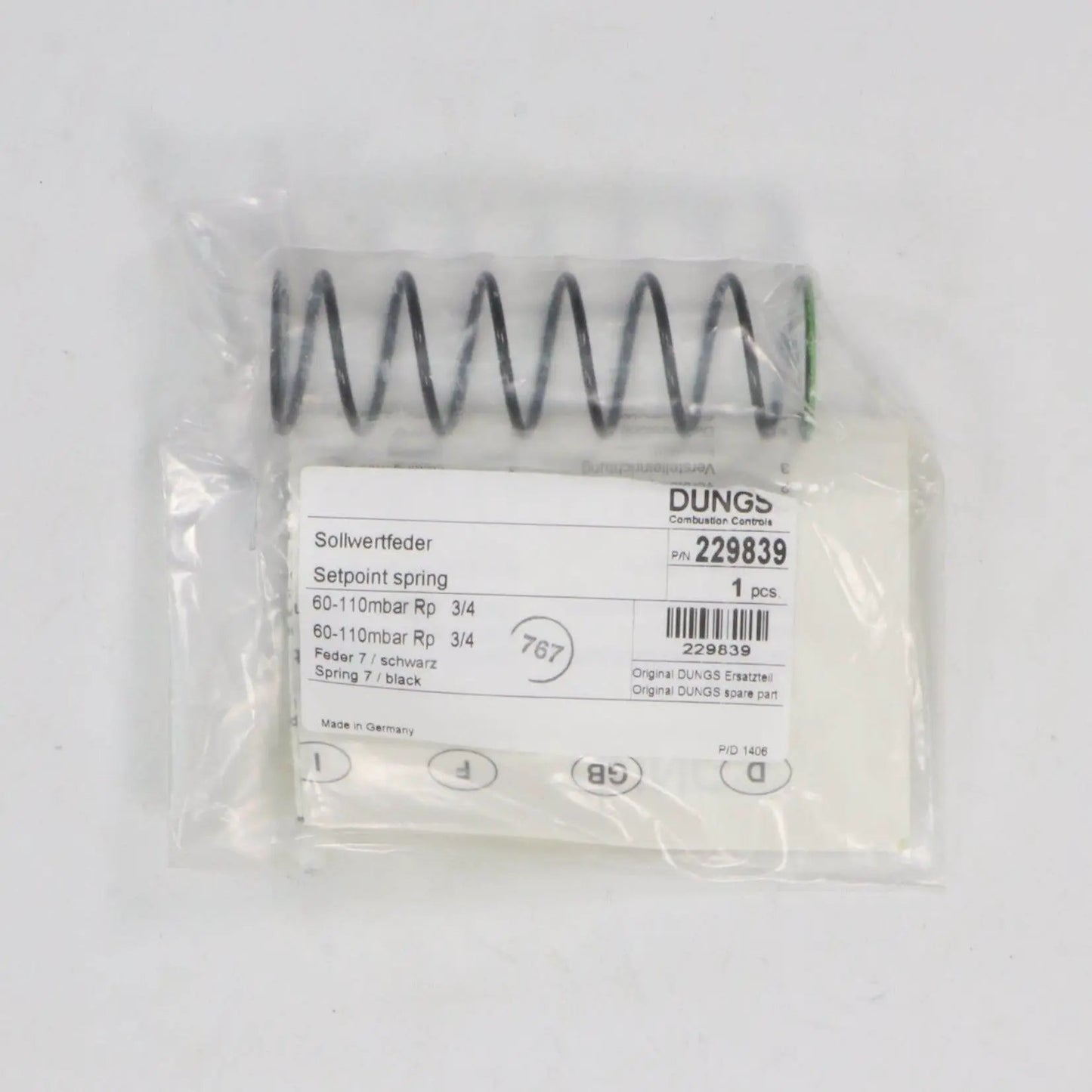 Dungs 229839 Setpoint Spring-Setpoint Spring-Used Industrial Parts