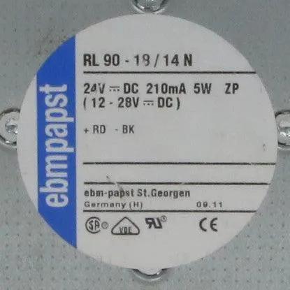 EBM Papst RL 90-18/14 N DC Centrifugal Fan-DC Centrifugal Fan-Used Industrial Parts