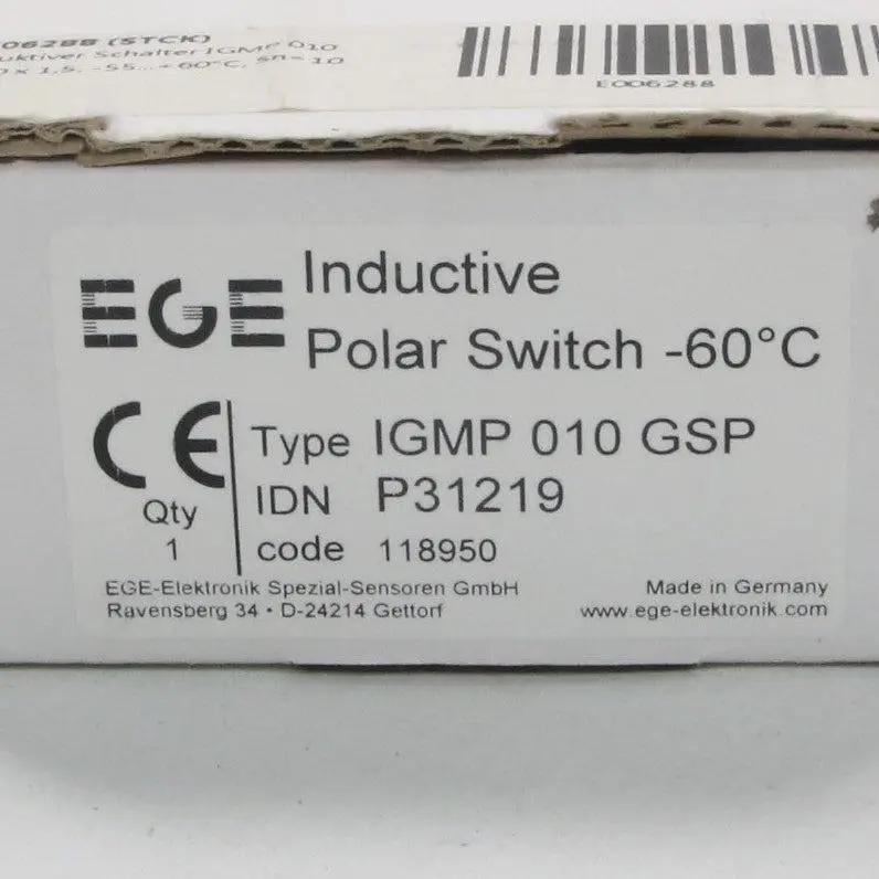 EGE-Elektronik Spezial-Sensoren IGMP 010 GSP Inductive Polar Switch-Inductive Polar Switch-Used Industrial Parts
