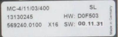 Elau MC-4/11/03/400 Servo Drive-Servo Drive-Used Industrial Parts
