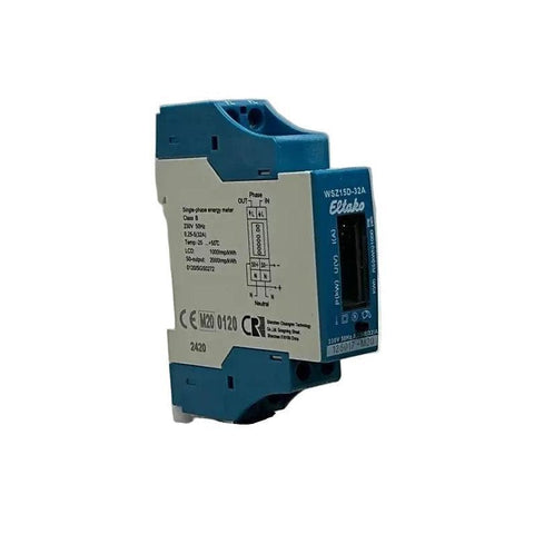 Eltako WSZ15D-32A Single Phase Electricity Meter with Display-Single Phase Electricity Meter with Display-Used Industrial Parts
