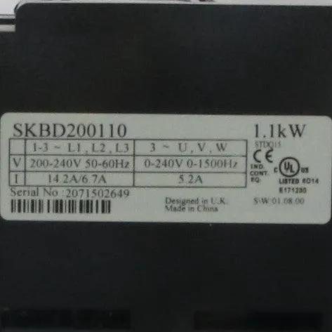Emerson Industrial Automation Commander SKBD200110 AC Drive-AC Drive-Used Industrial Parts