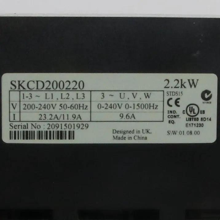 Emerson Industrial Automation Commander SKCD200220 AC Inverter Drive-AC Inverter Drive-Used Industrial Parts