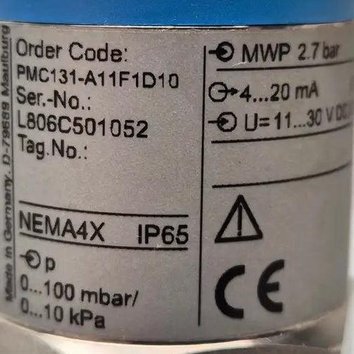 Endress+Hauser Cerabar T PMC131-A11F1D10 Pressure Transmitter-Pressure Transmitter-Used Industrial Parts
