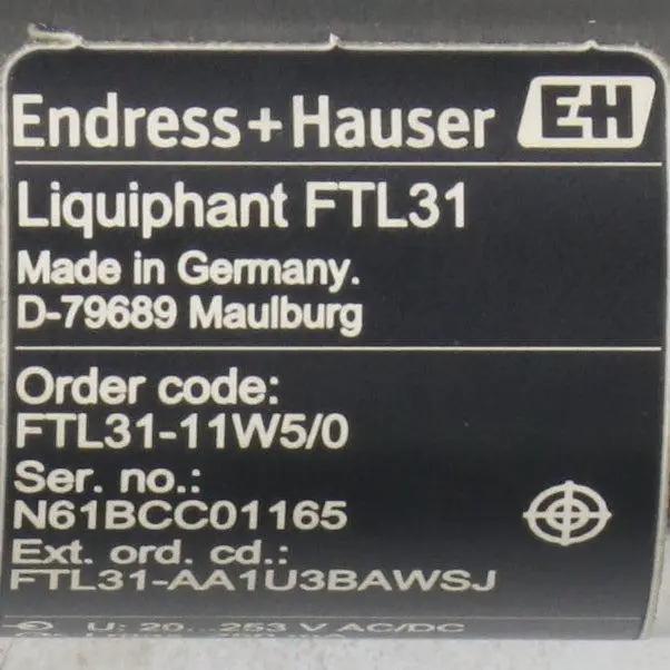 Endress+Hauser Liquiphant FTL31-11W5/0 Vibronic Point Level Switch-Vibronic Point Level Switch-Used Industrial Parts