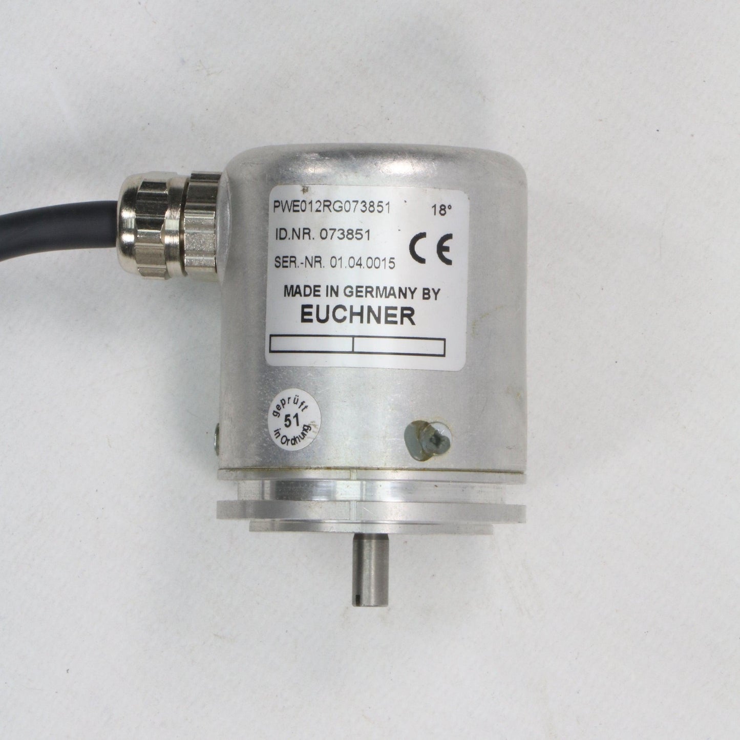 Euchner PWE012RG073851 Rotary Encoder-Rotary Encoder-Used Industrial Parts