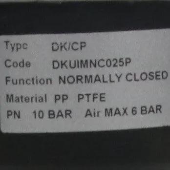 FIP DKUIM/CP NC D25 PTFE Pneumatically Actuated Diaphragm Valve-Pneumatically Actuated Diaphragm Valve-Used Industrial Parts
