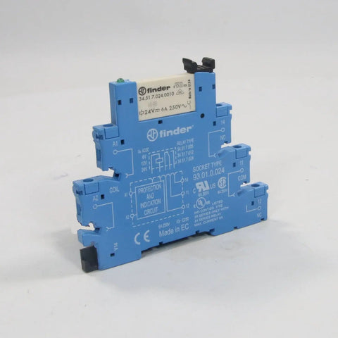 Finder 34.51.7.024.0010 Relay & Socket 93.01.0.024-Relay & Socket-01-AA-05-08-03-6152429458420-Used Industrial Parts
