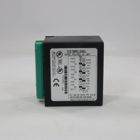 GE Fanuc IC670MDL640J Input Module-Input Module-Used Industrial Parts