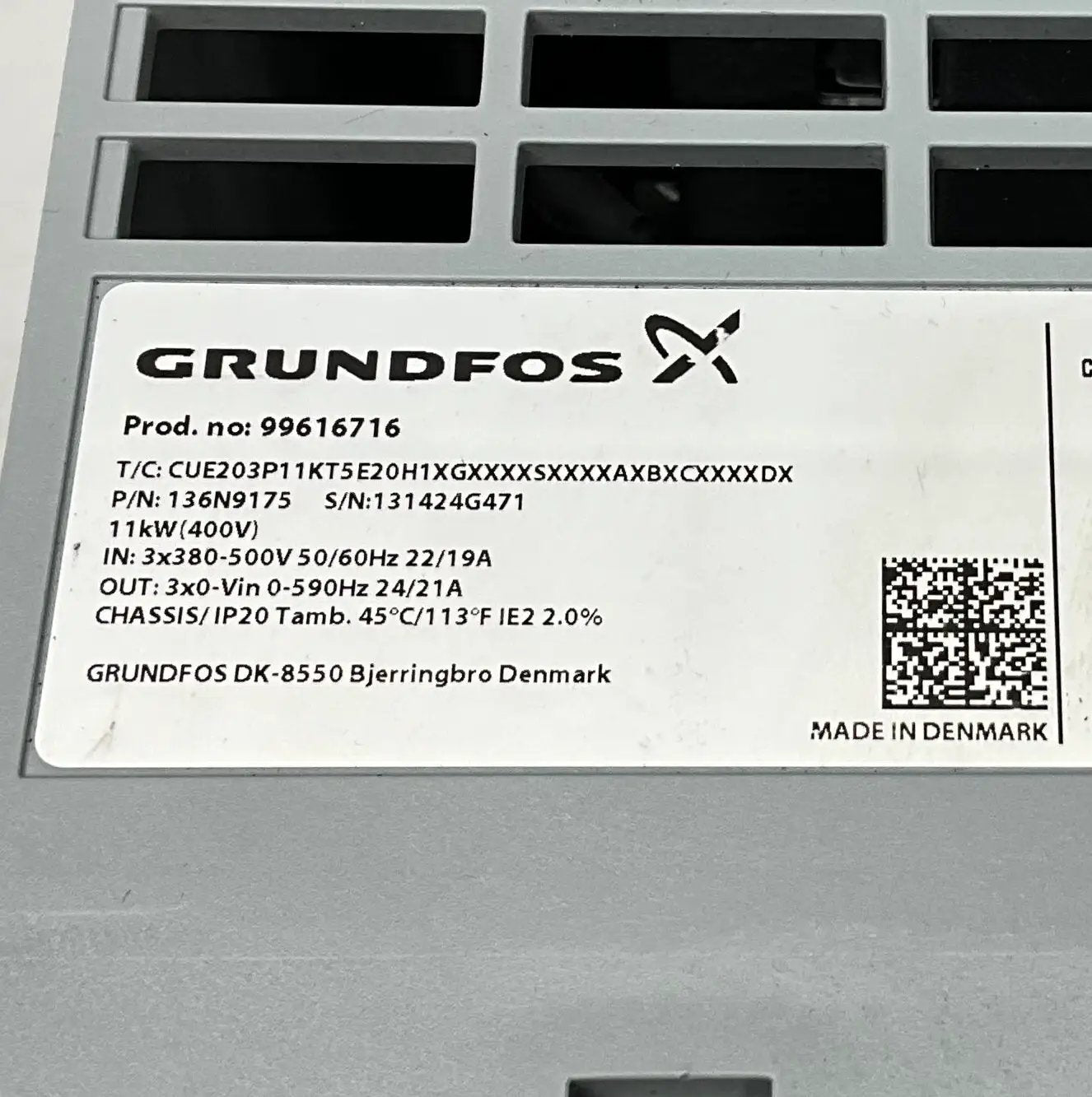 Grundfos 136N9175 Variable Frequency Drive-Variable Frequency Drive-Used Industrial Parts