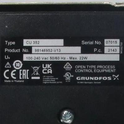 Grundfos CU 352 Pump Control Unit-Pump Control Unit-Used Industrial Parts