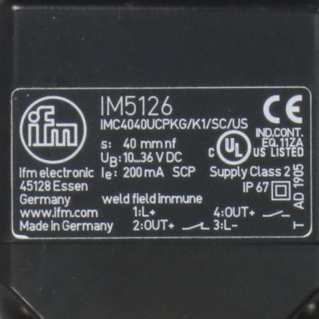 IFM Electronic IM5126 Inductive Sensor-Inductive Sensor-Used Industrial Parts