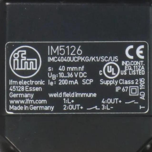IFM Electronic IM5126 Inductive Sensor-Inductive Sensor-Used Industrial Parts