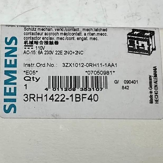 Siemens 3RH1422-1BF40 Contactor Relay - Latched-Contactor Relay - Latched-Used Industrial Parts