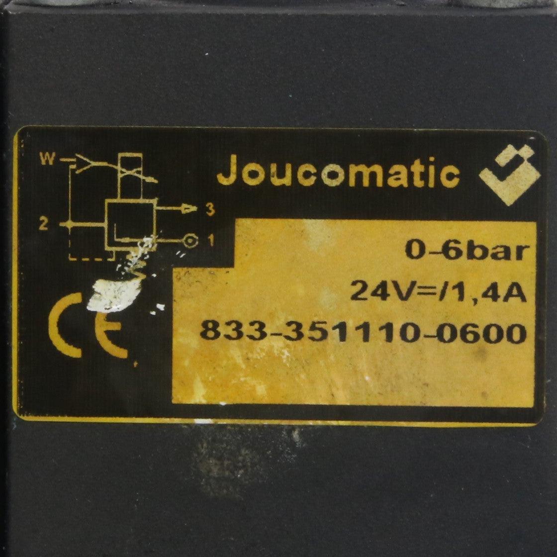 Joucomatic 833-351110-0600 Sentronic Proportional Pressure Control Valve-Proportional Pressure Control Valve-Used Industrial Parts