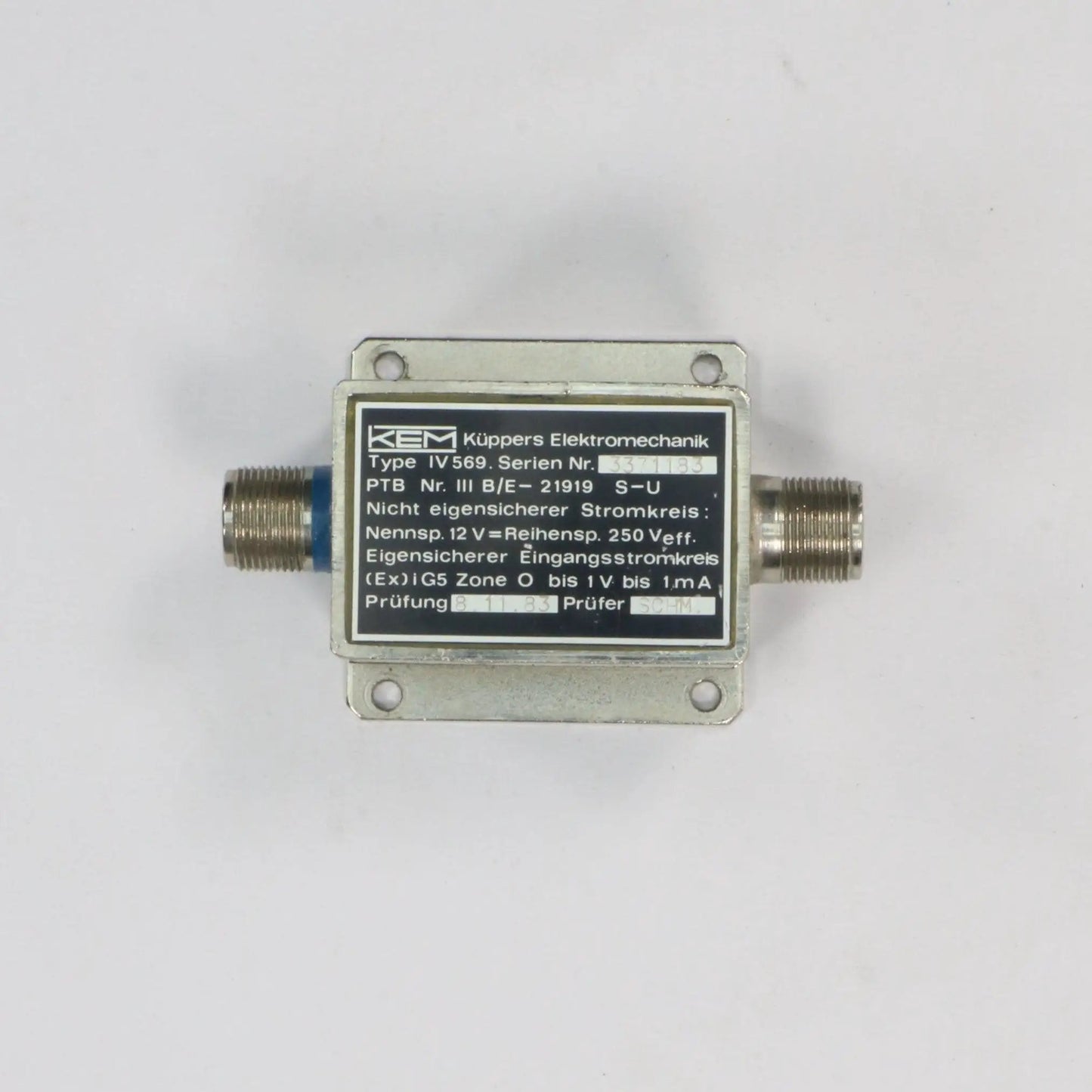 KEM Kuppers Elektromechanik IV569 Signal Amplifier-Signal Amplifier-Used Industrial Parts