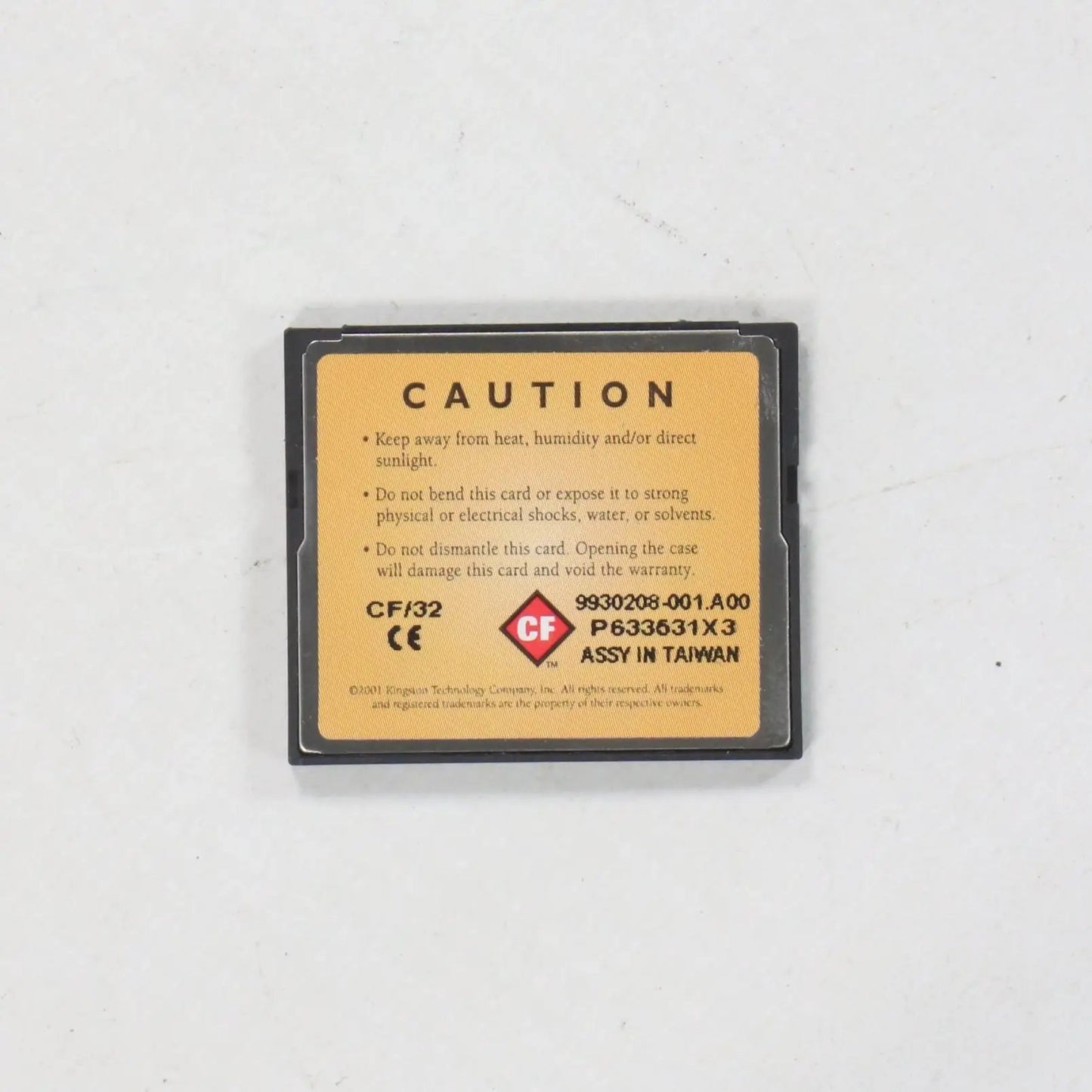 Kingston 32MB CompactFlash Storage Card-CompactFlash Storage Card-Used Industrial Parts