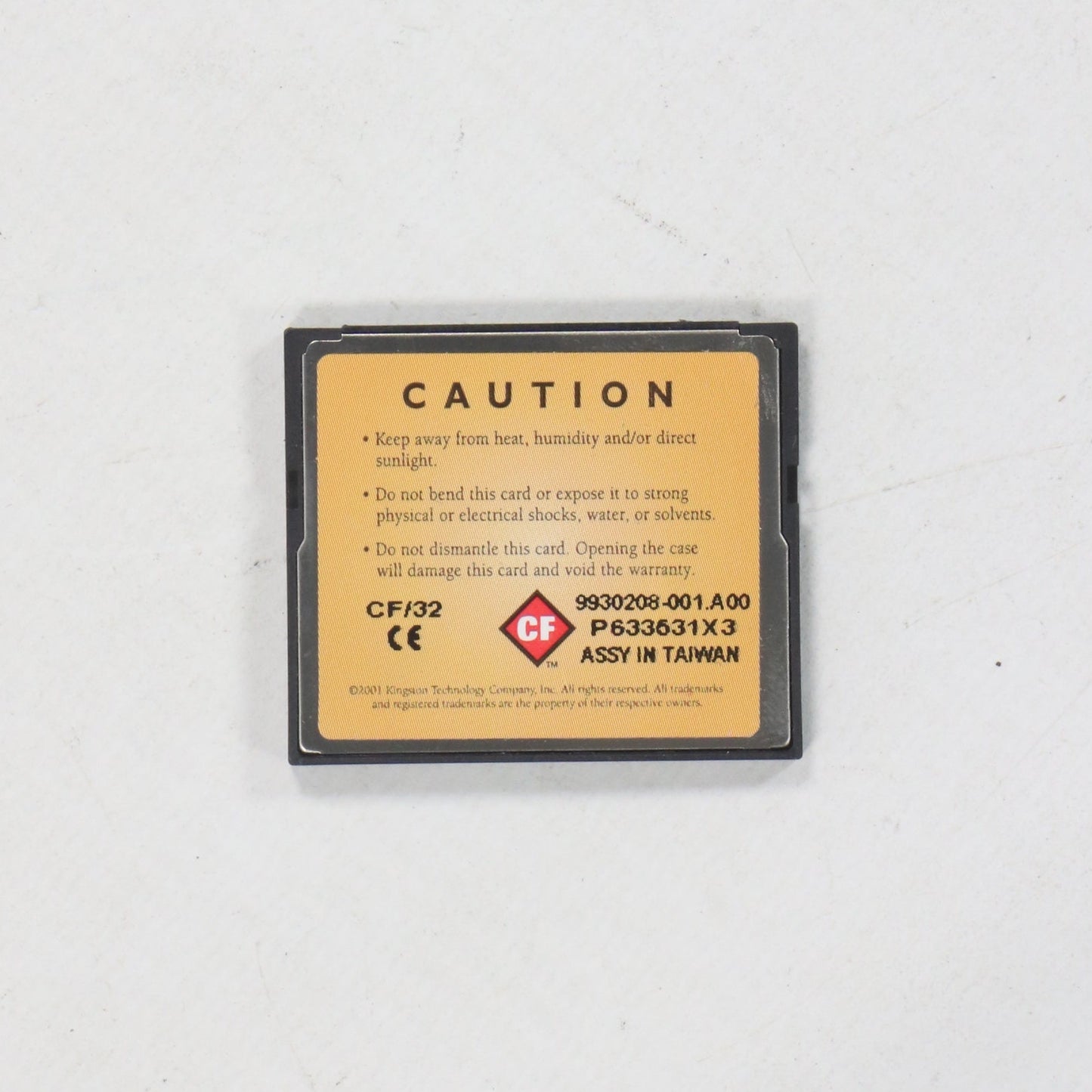 Kingston 32MB CompactFlash Storage Card-CompactFlash Storage Card-Used Industrial Parts