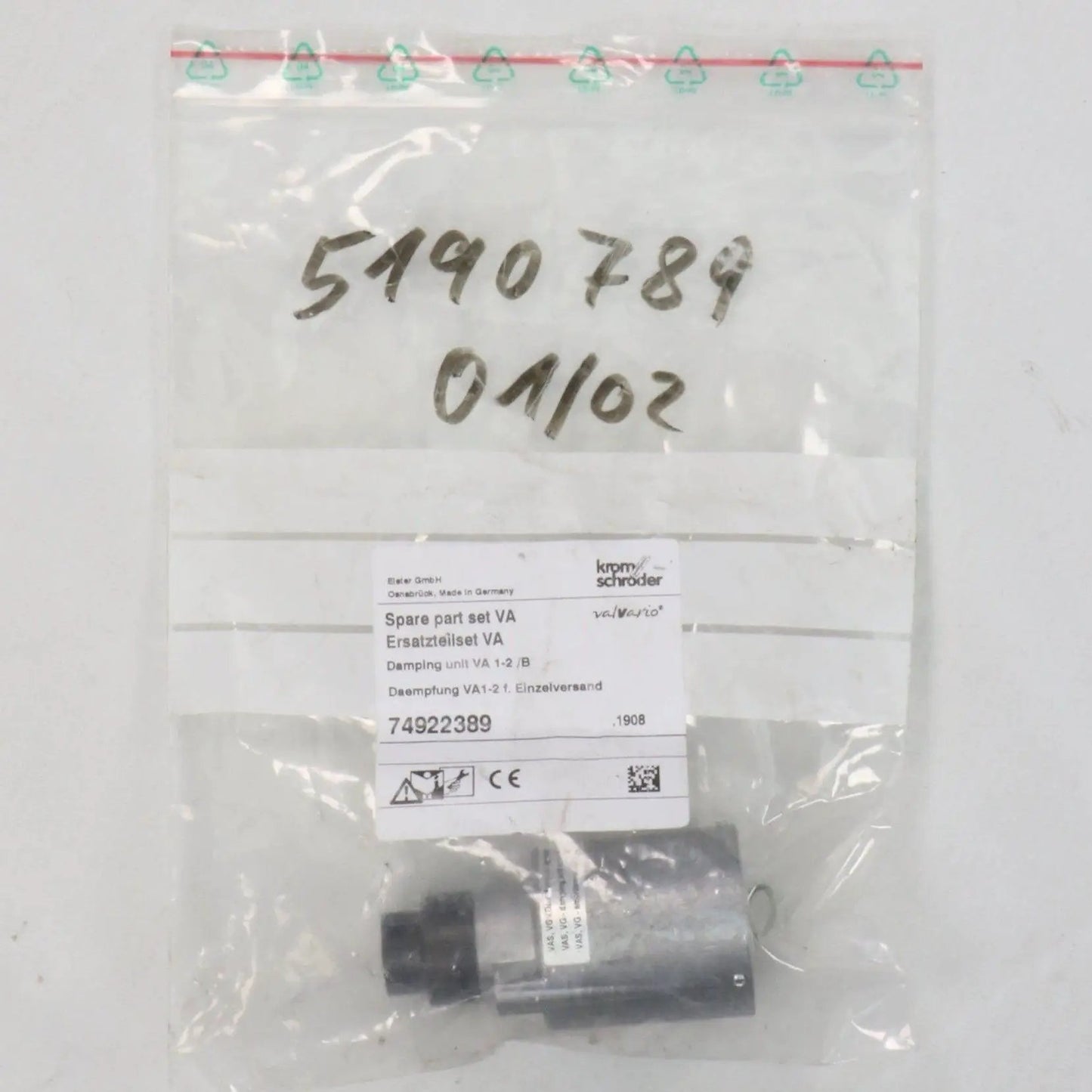 Krom Schroder VA 1 2 B Damping Unit-Damping Unit-Used Industrial Parts