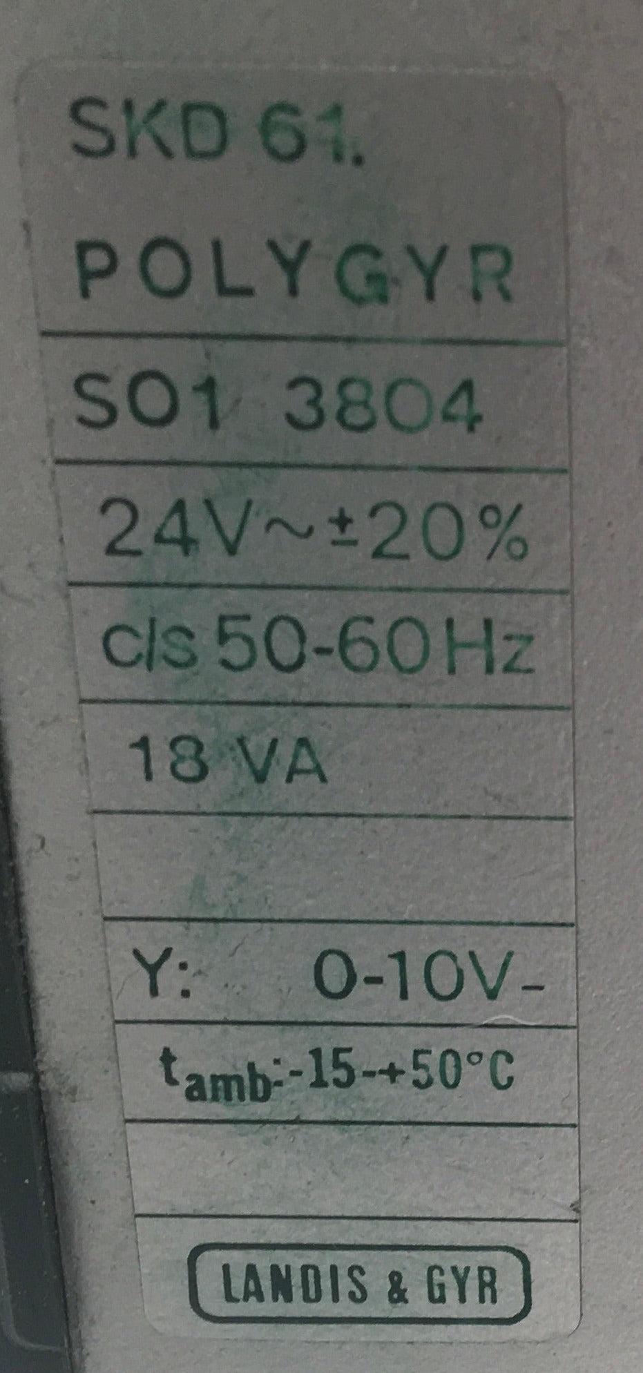 Landis & Gyr SKD61 Electrohydraulic Actuator-Electrohydraulic Actuator-Used Industrial Parts